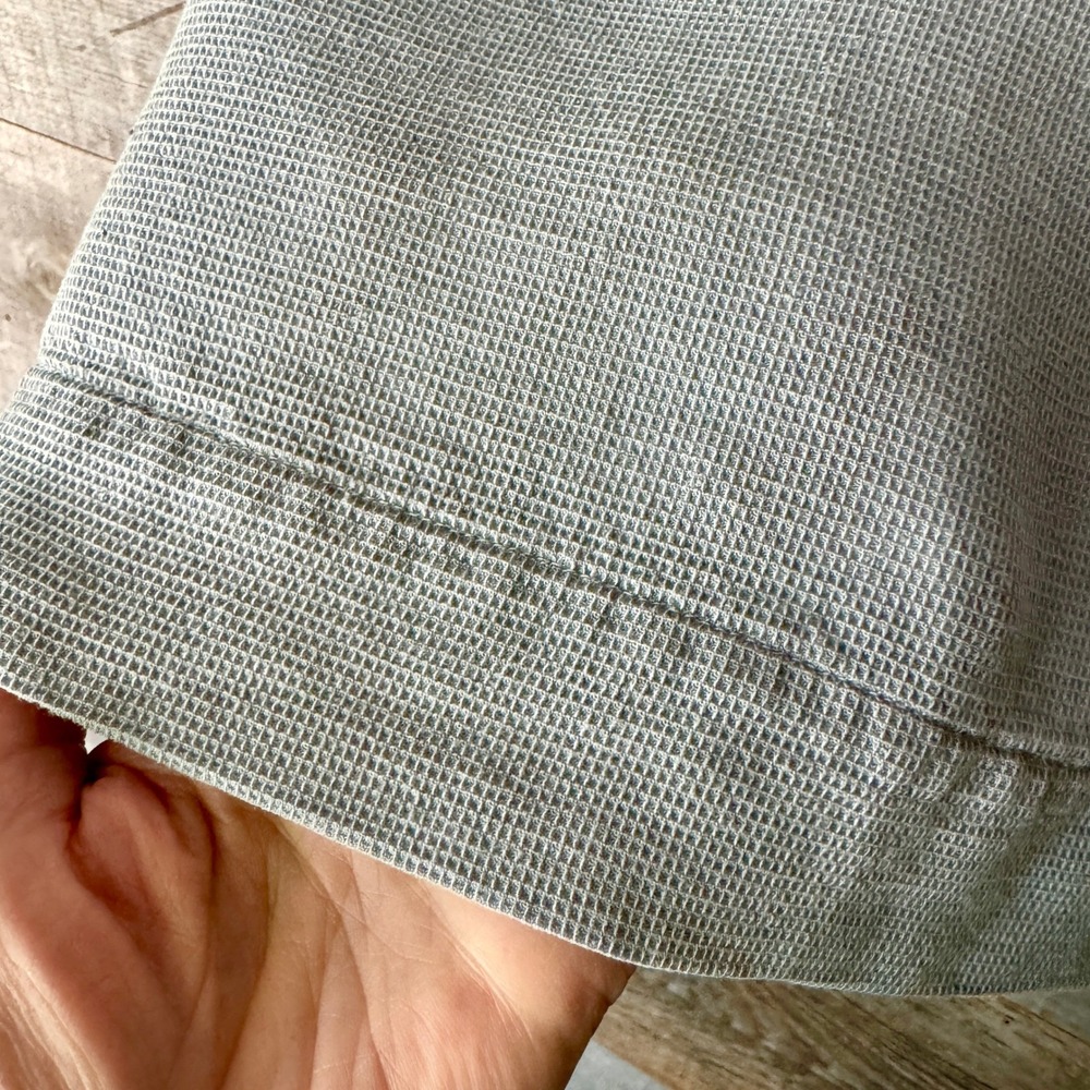 Bryn Walker Koryo Vest M Blue Gray Textured Side Tie Lagenlook Layering USA - Picture 8 of 11